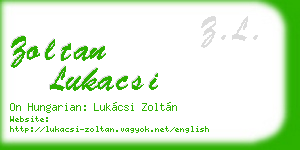 zoltan lukacsi business card